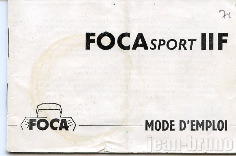notice Foca sport IIf